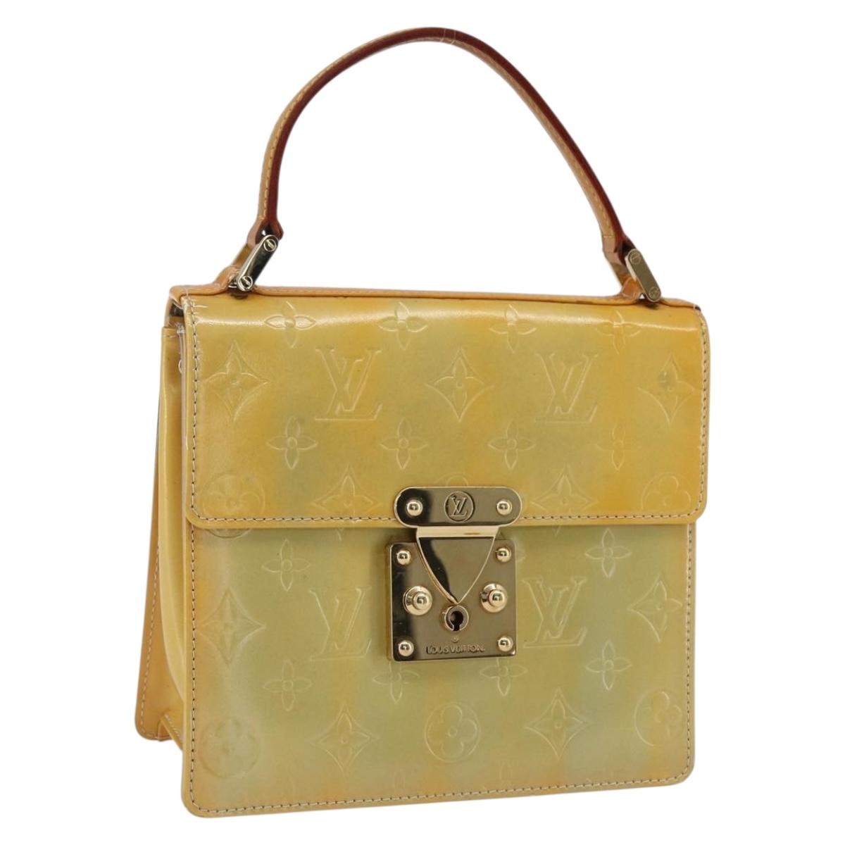 LOUIS VUITTON Monogram Vernis Spring street Hand Bag Gris M91029 LV Auth 169290