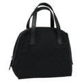 GUCCI GG Canvas Hand Bag Black 124542 Auth 132081