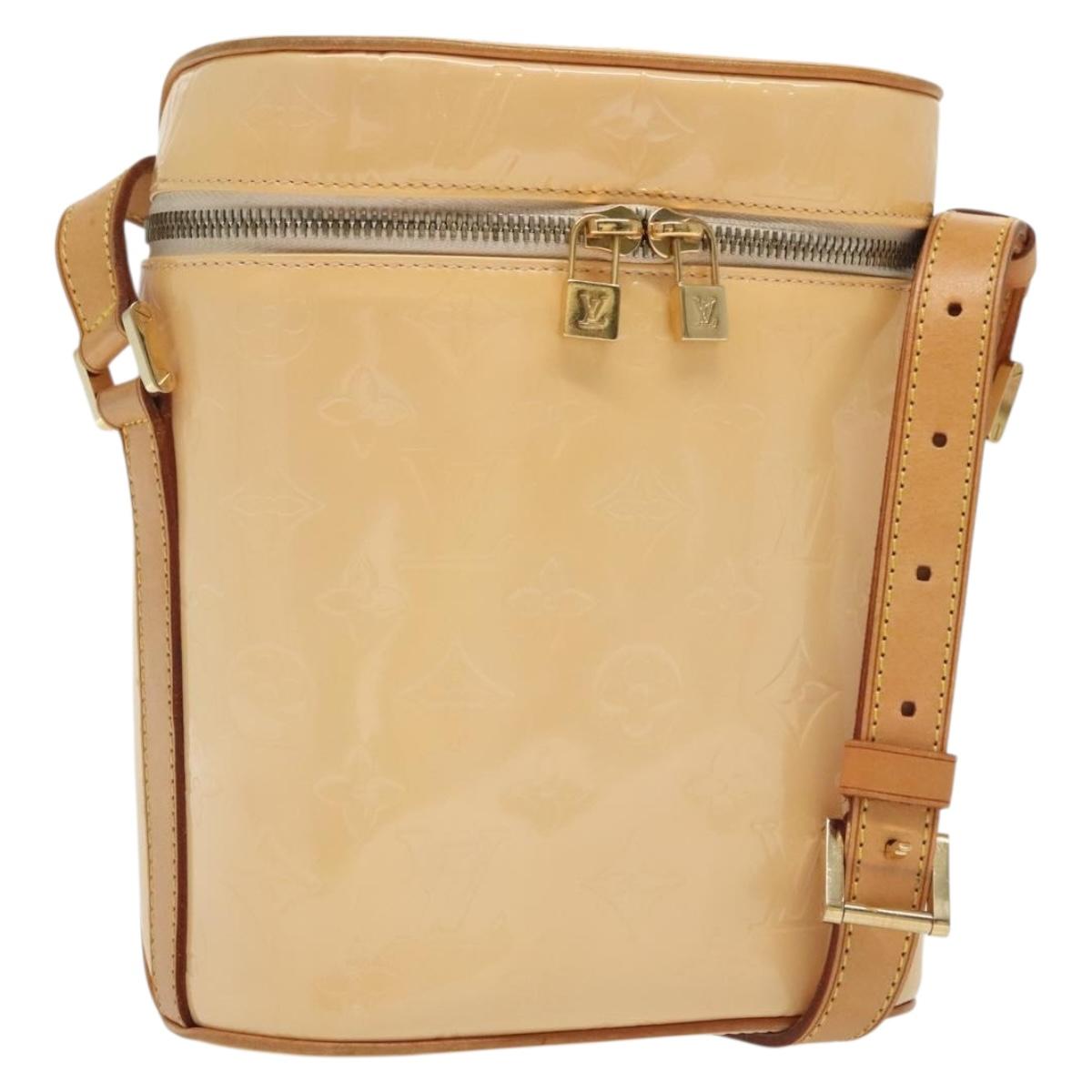 LOUIS VUITTON Vernis Sullivan Vertical Bag Marshmallow Pink M91298 Auth 136758