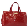 LOUIS VUITTON Monogram Vernis Wilshire PM Bag Pomme D'amour M93642 Auth 153918
