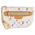 LOUIS VUITTON Monogram Multicolor Pochette MM Pouch White M60028 LV Auth 161170