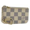 LOUIS VUITTON Damier Azur Pochette Cles Coin Purse N62659 LV Auth 170542