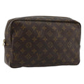 LOUIS VUITTON Monogram Trousse Toilette 28 Clutch Bag M47522 LV Auth 177539