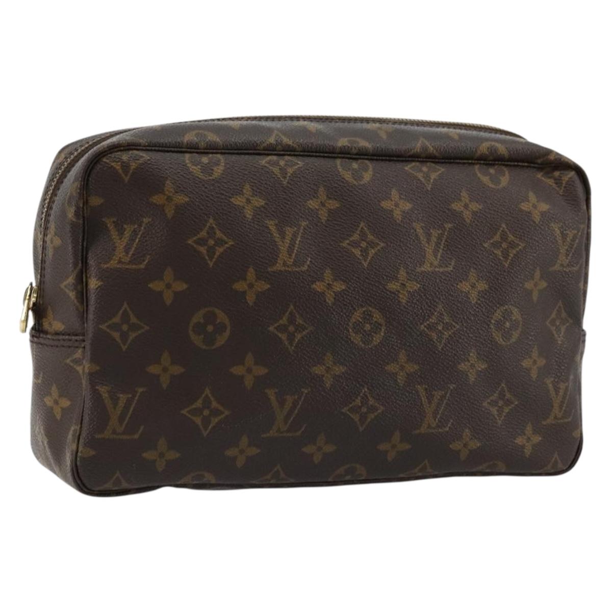LOUIS VUITTON Monogram Trousse Toilette 28 Clutch Bag M47522 LV Auth 177539