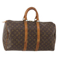 LOUIS VUITTON Monogram Keepall 45 Boston Bag M41428 LV Auth 177830
