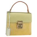 LOUIS VUITTON Monogram Vernis Spring Street Hand Bag Gris M91029 LV Auth 179560